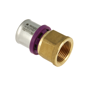Bonfix raccord femelle x connexion à sertir alu - manchon fileté | 1/2 x 26
