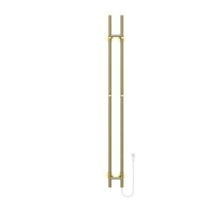 150 cm Sticky - 60W Dryheating - or brossé - radiateur sèche-serviettes électrique à barres double